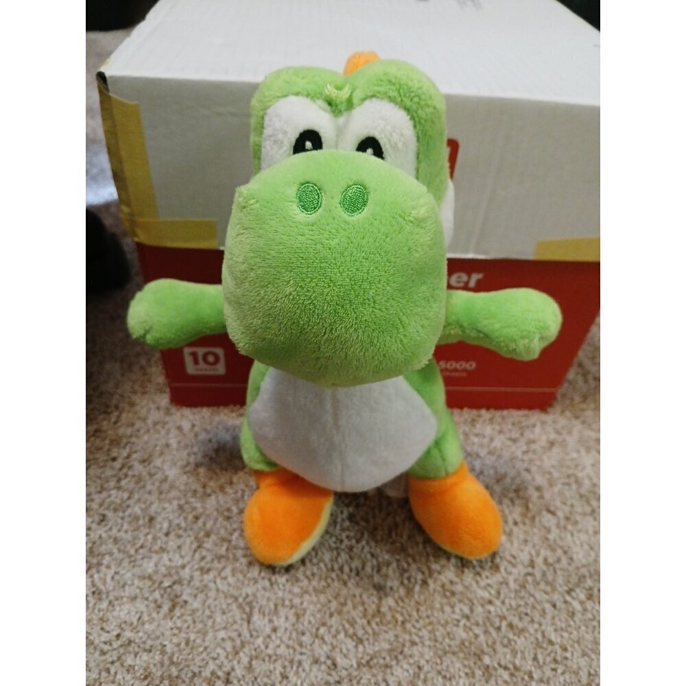 Nintendo Super Mario 18" Yoshi Turtle Plush 2020 FROM SMOKE  FREE HOME